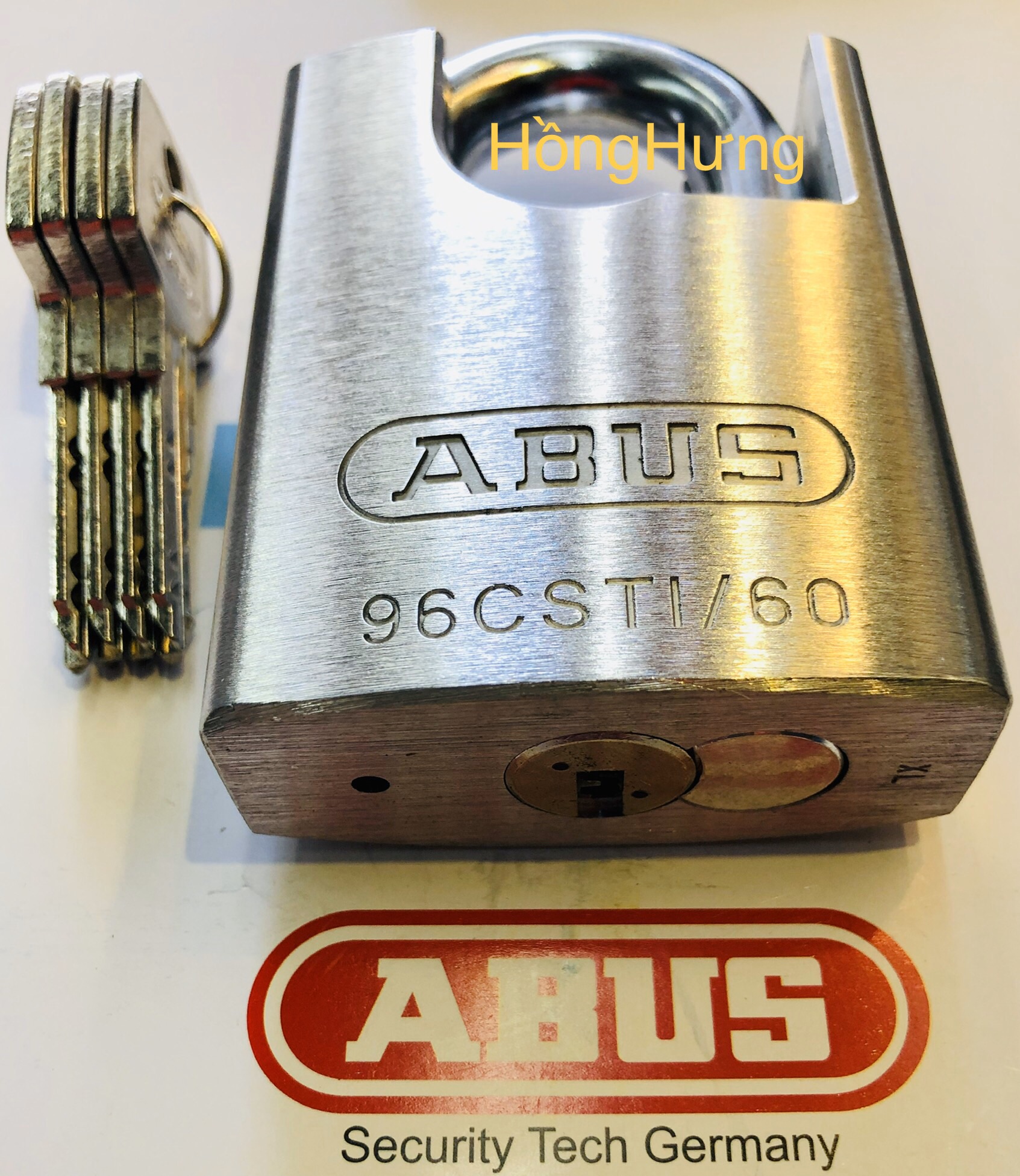 [HCM]ABUS 96CSTI/60 KHOÁ ABUS CHỐNG CẮT TITALIUM 96CSTI/60MM_4 CHÌA VI TÍNH CAO CẤP