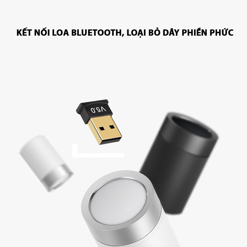 USB Bluetooth 5.0 cho PC -USB Bluetooth Máy tính kết nối 20m V5.0