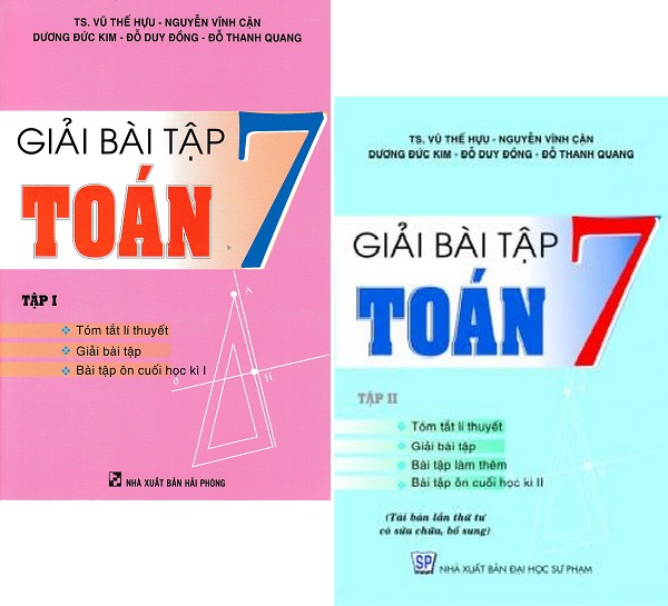 Combo Giải Bài Tập Toán 7 (Tập 1 + Tập 2)