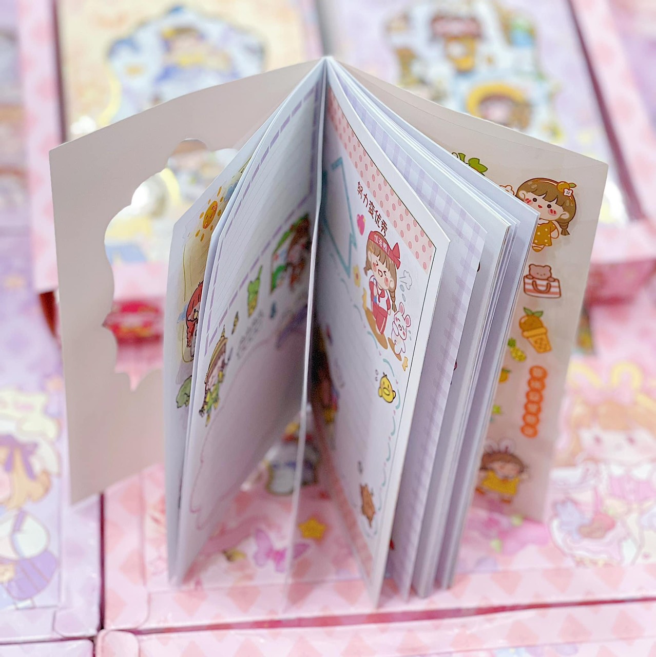 Sổ sticker hình dán hoạt hình dễ thương cho bé