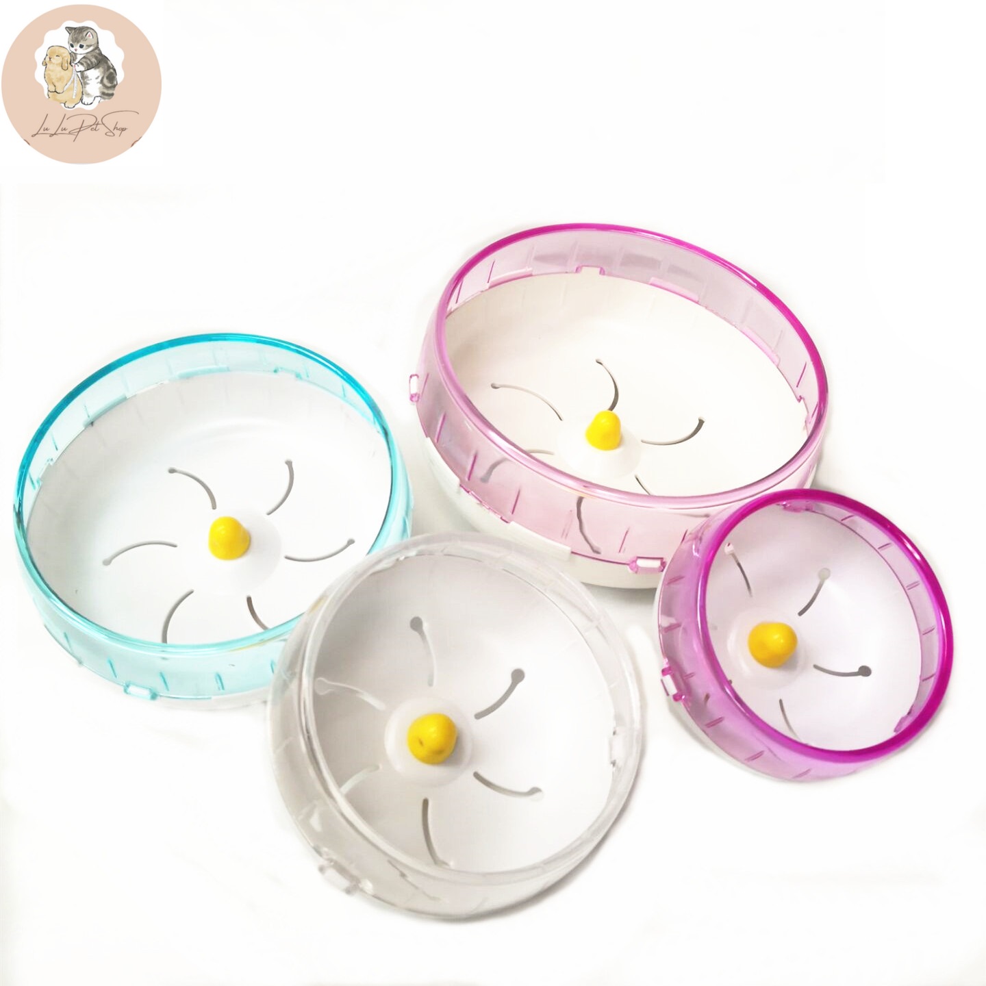 Con Quay cho hamster tập thể dục gắn lồng - Đồ chơi cho Hamster