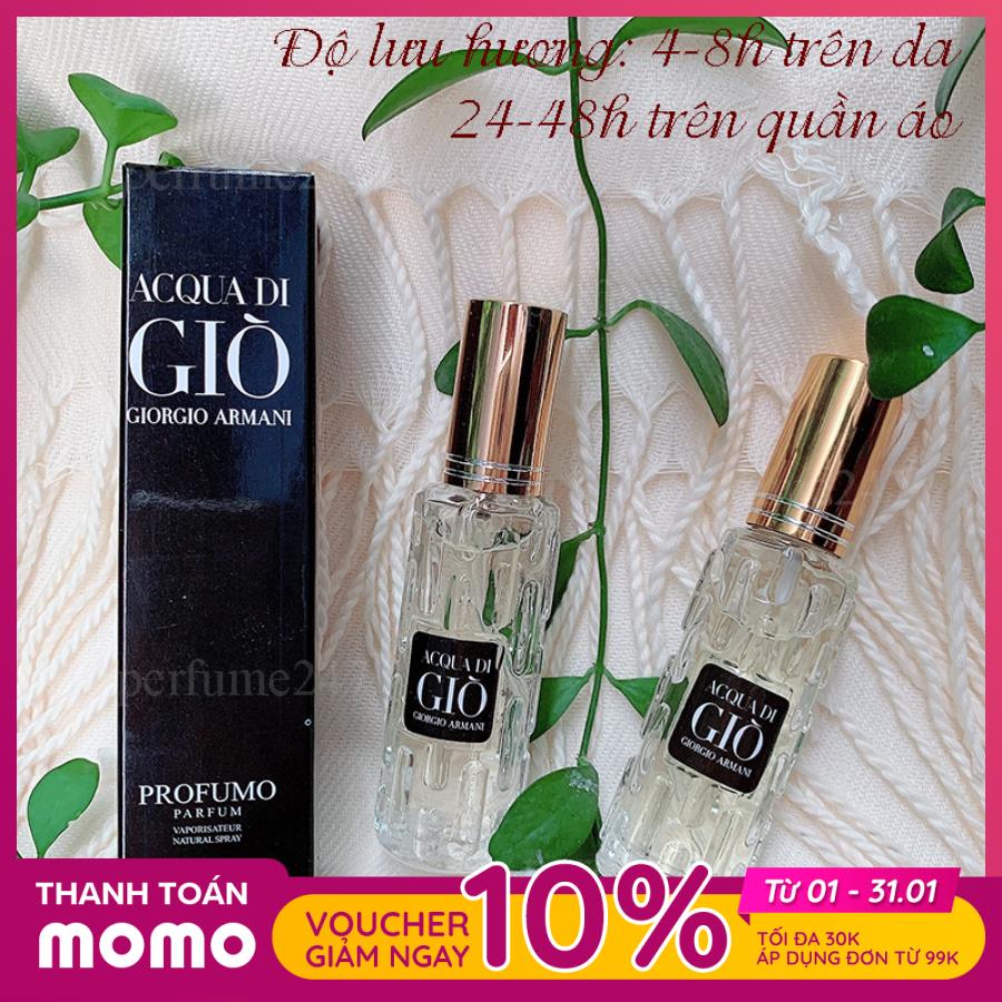 [HCM]COMBO 2 CHAI NƯỚC HOA NAM GIÒ ĐEN 20ML MINI THƠM LÂU