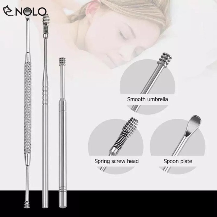 Bộ Lấy Ráy Tai 7 Món Model RT7M Chất Liệu Inox 201 Chống Gỉ Chống Hoen Ố Có Hộp Đựng Bằng Nhựa