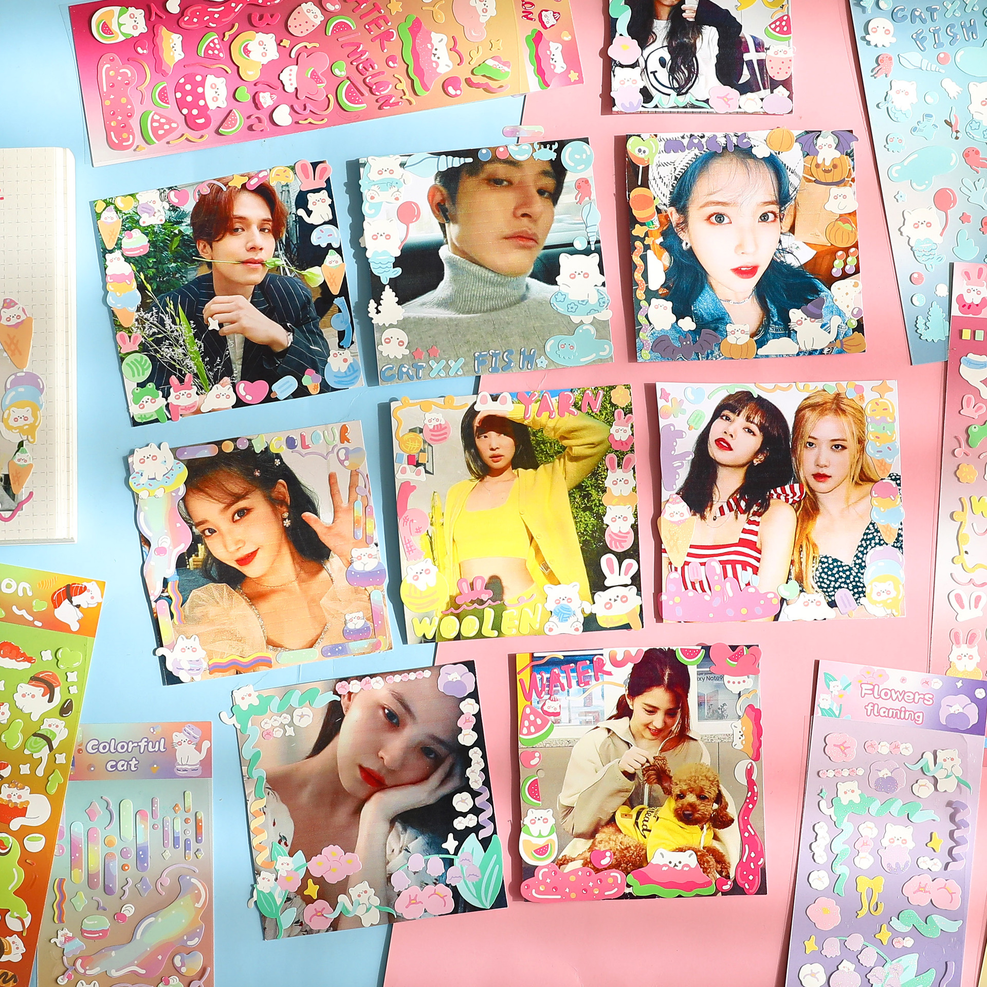 Sticker hình dán Cute candy trang trí toploader và sổ tay | BST123