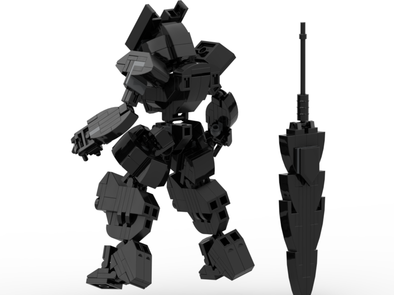 Đồ chơi lắp ráp Mech Robot Kuro
