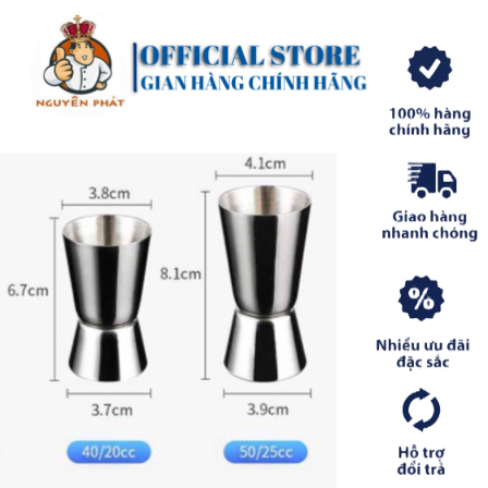 Bartender measuring cup, wine tea, milk tea, fruit tea, stainless steel double head baking espresso 304 all size