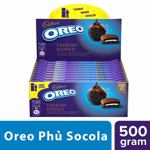 BÁNH OREO PHỦ SOCOLA CADBURY 500G