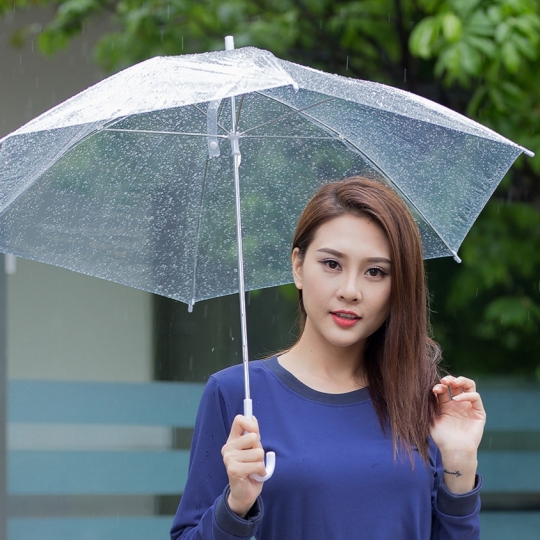 DÙ THỜI TRANG TRONG SUỐT ô che mưa lấy ánh sáng dù cao cấp chụp hình quay phim ảnh hàng đẹp tốt chất lượng cao cấp dù xếp gọn đi làm du lịch đi học để trên ô tô xe hơi oto dù diễn văn nghệ ô văn phòng ATHY SHOP