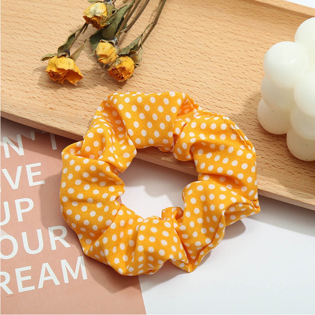 Dây Buộc Tóc Scrunchies Chấm Bi Buta SC2