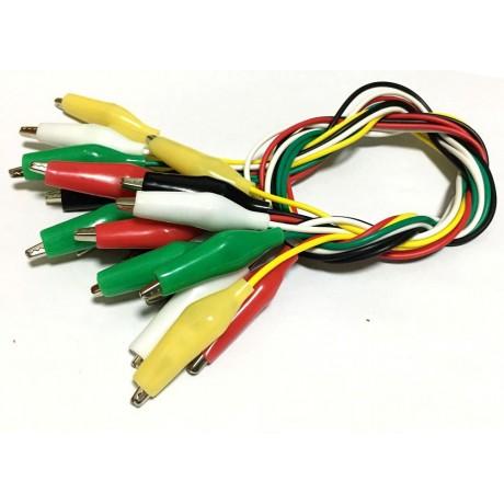 Bộ 5 Dây kẹp cá sấu 2 đầu