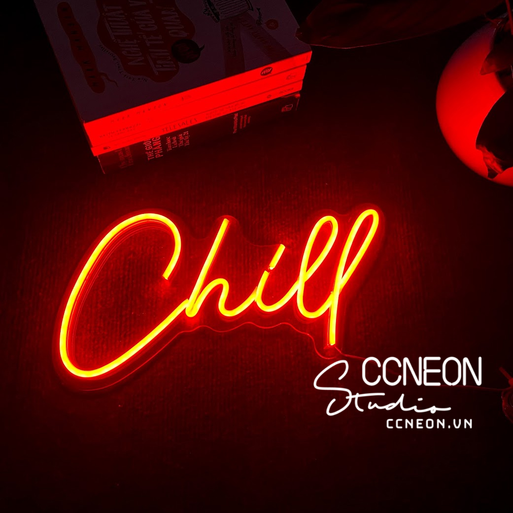 Đèn Trang Trí Phòng Led Neon Sign Chữ Chill [Mẫu 2]