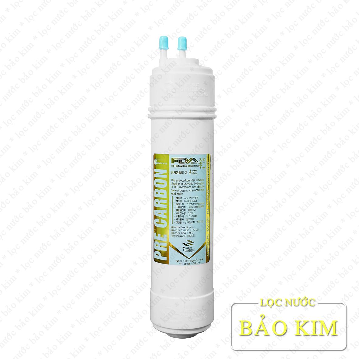[HCM]Lõi lọc nước PRE CARBON Hàn Quốc Type I & U– (Trụ lọc số 2)