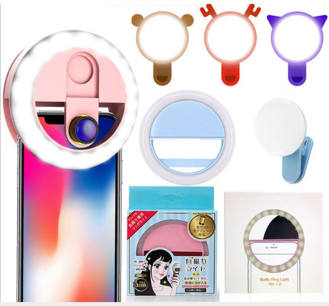 Đèn Led hỗ trợ Selfie chụp ảnh 3 chế độ