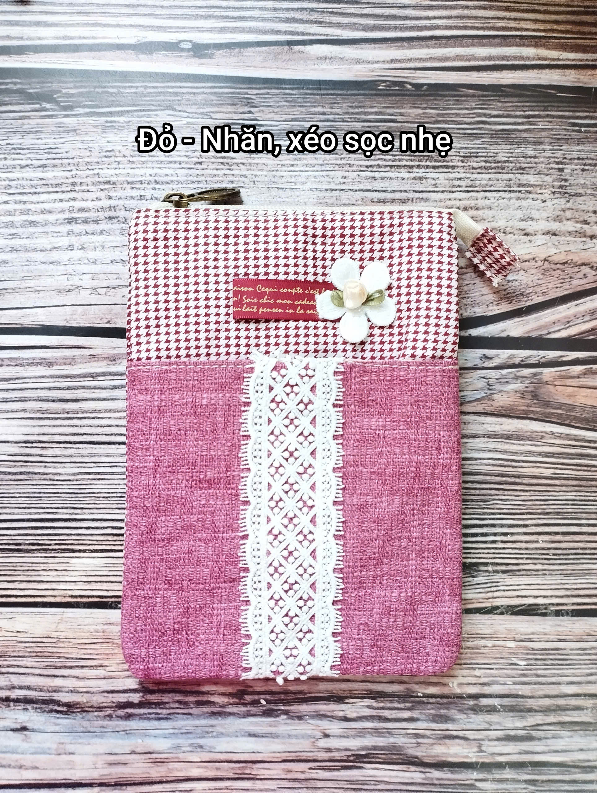 Túi điện thoại HOA TRẮNG 5 ngăn