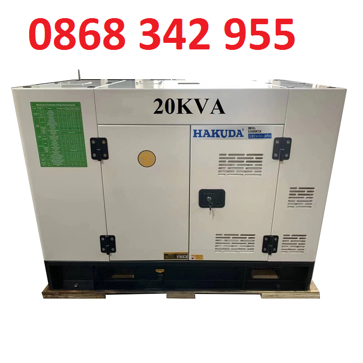 Máy phát điện chạy dầu hakuda hkd 20kva