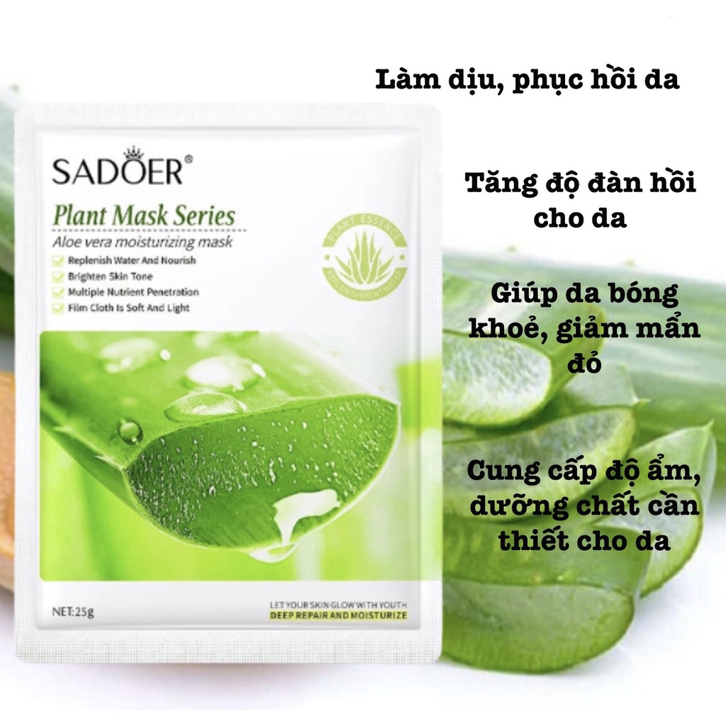 [Combo 8 miếng ] Mặt nạ dưỡng da cấp ẩm trái cây SADOER