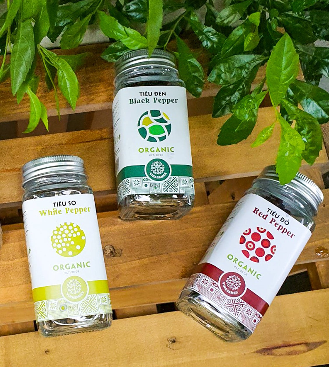 [Hoàn Tiền 15%]Tiêu hạt hữu cơ Vinasamex Organic Pepper 50g