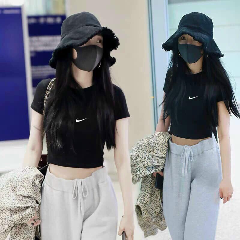 COMBO 2 ÁO CROPTOP TRẮNG ĐEN ĐẦY CÁ TÍNH