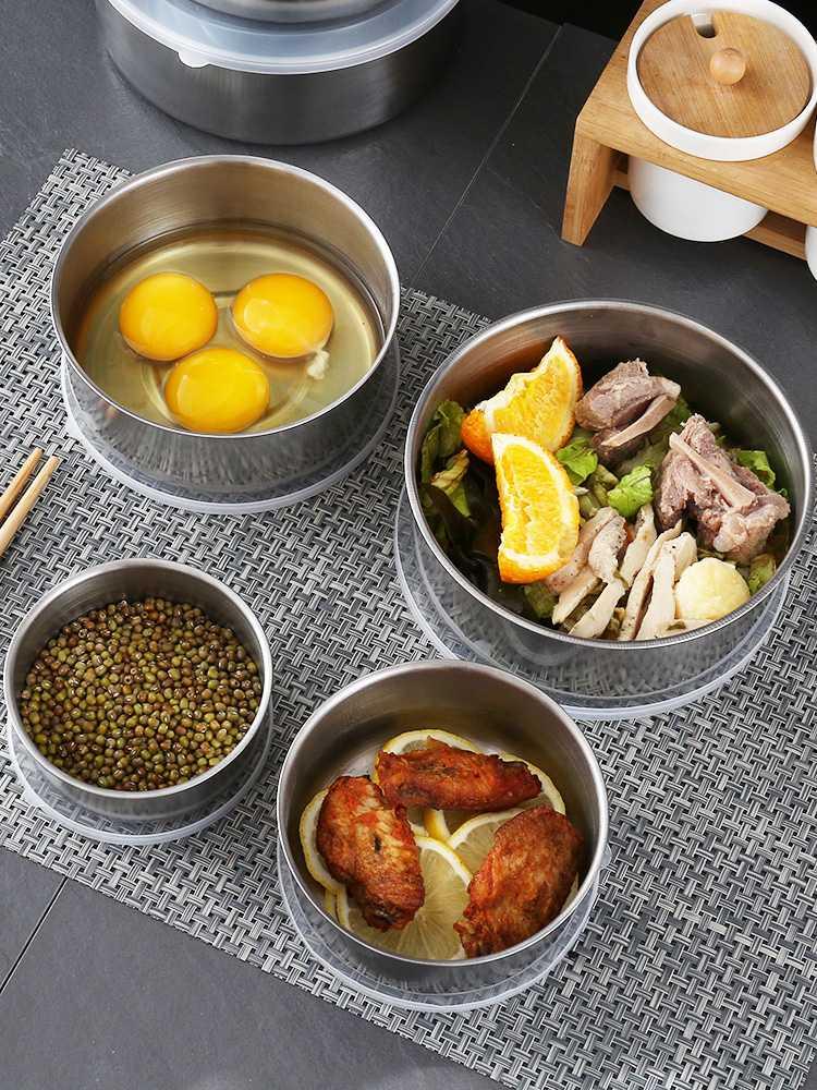 BỘ 5 BÁT INOX KÈM NẮP
