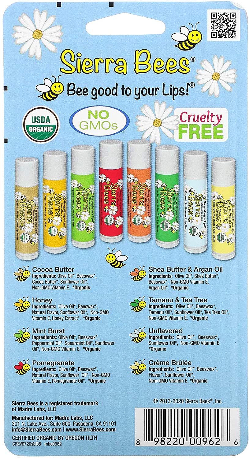Sierra Bees Organic Lip Balms 4.25 g