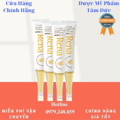 Kem thâm mắt Rena Abera giúp giảm thâm mắt bọng mắt nếp nhăn vùng mắt làm cho vùng da mắt sáng mịn và đều màu 25g