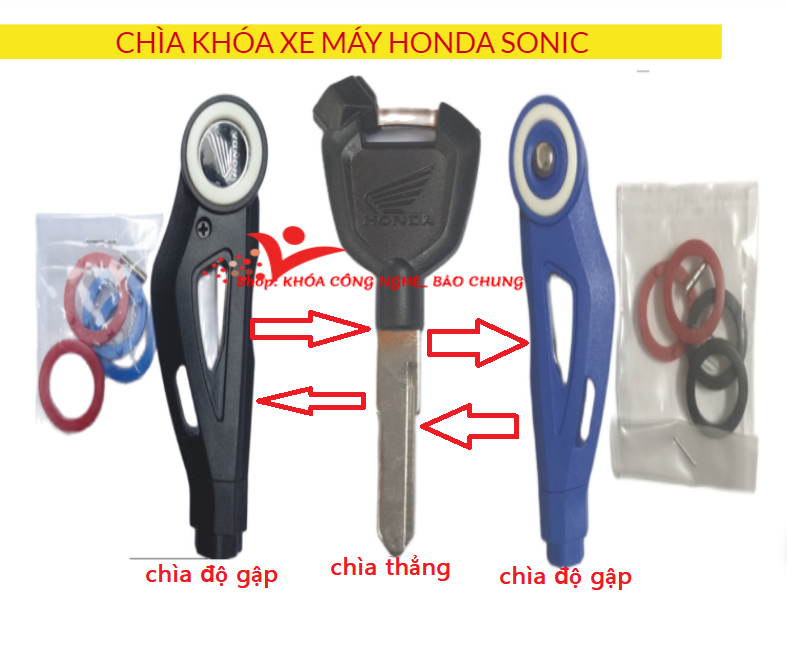 Phôi chìa khóa xe máy Honda Sonic, Zoomer X
