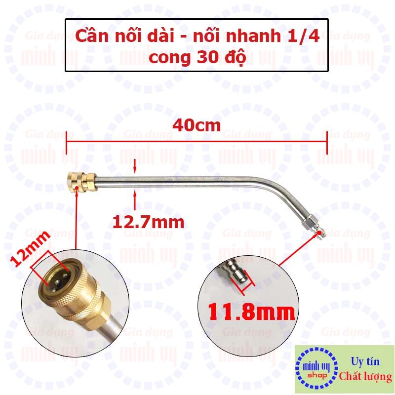 Cần nối dài - đầu nối nhanh 1/4in - 16inch