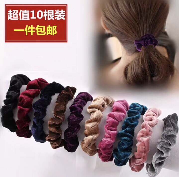 Sỉ 10 dây cột tóc nhung nhiều màu