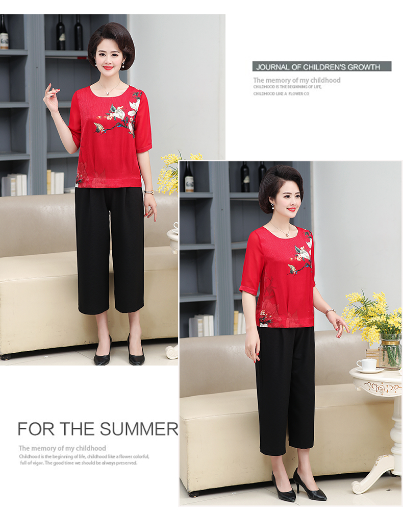 BỘ QUẦN ÁO TRUNG NIÊN CAO CẤP hoa xuân