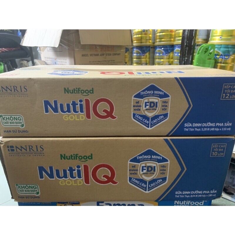 Sữa bột pha sữa Nuti IQ Gold thùng 110ml 48 hộp