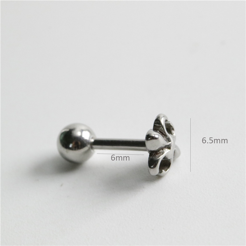 [Ảnh Thật] Bông tai Chrome Heart Anchor bạc có bảo hành.