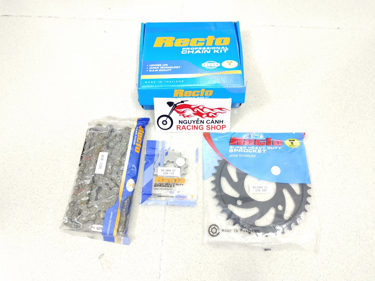 nhông sên dĩa raider satria sport recto