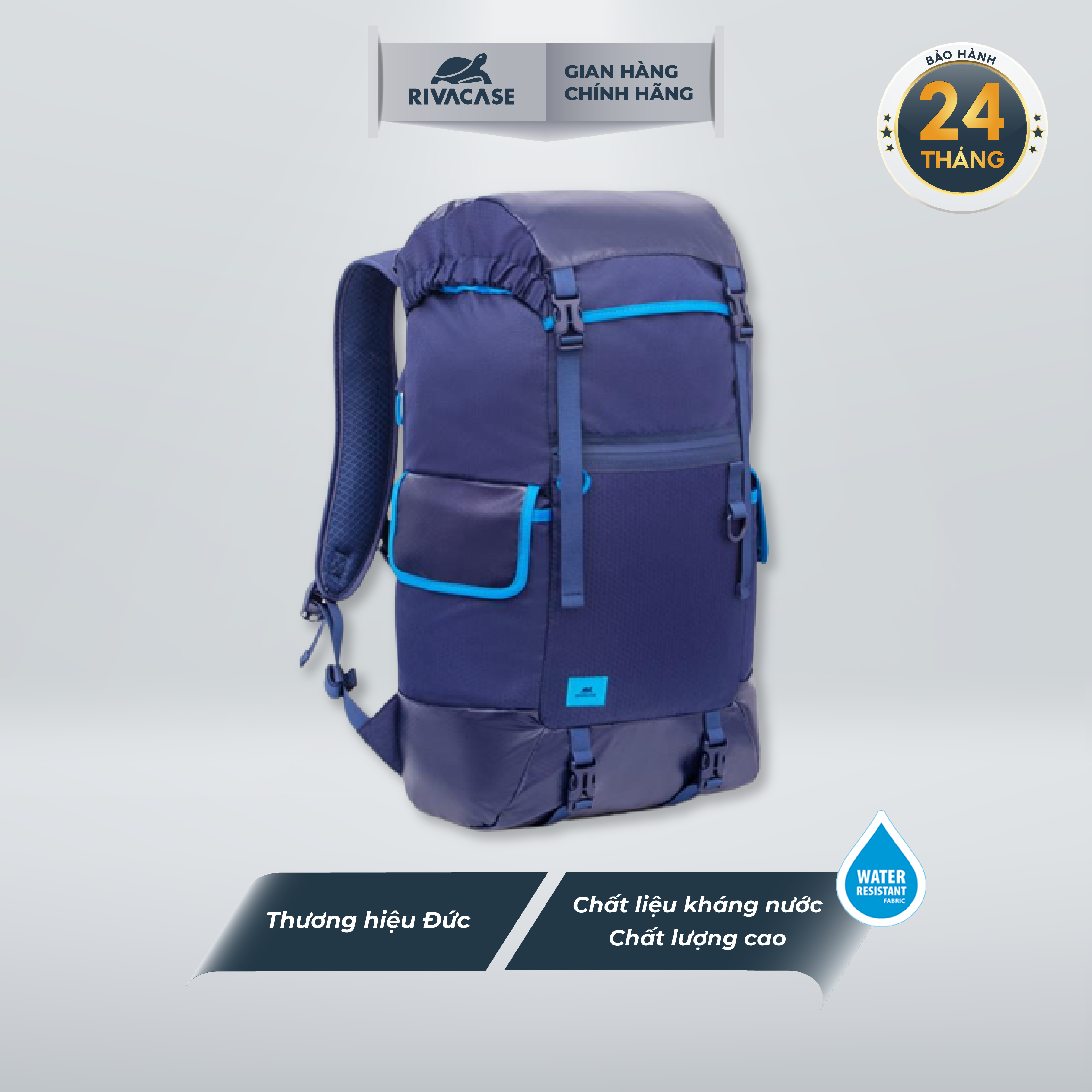 Balo Laptop RIVACASE 5361 17.3 Inch, Sức Chứa 30L, Phù Hợp Laptop Lớn, Dễ Dàng Mang Theo Khi Du Lịch