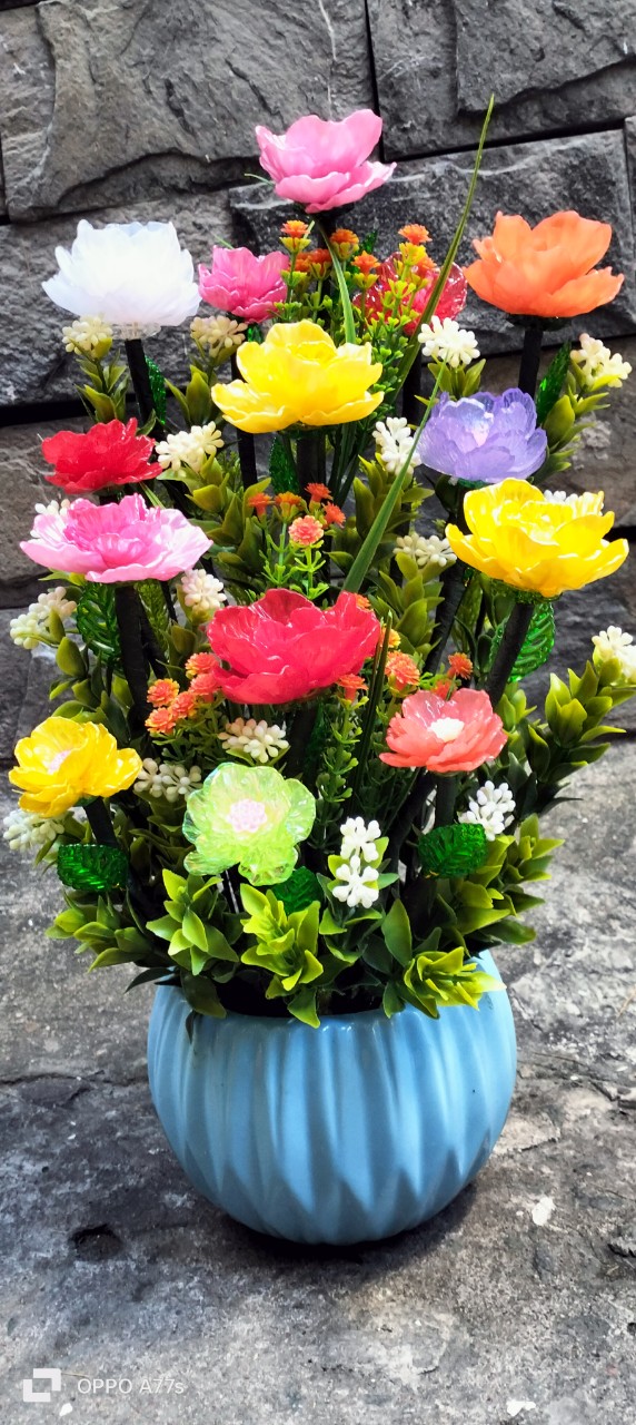 Chậu hoa hồng pha lê (38cm)