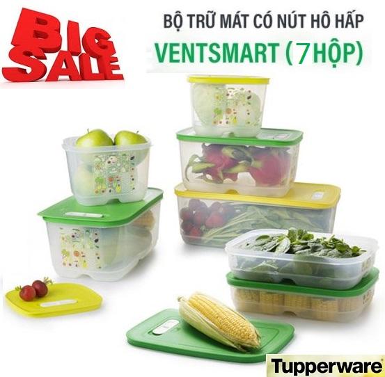 Bộ hộp trữ mát Vensmart 7 hộp Tupperware