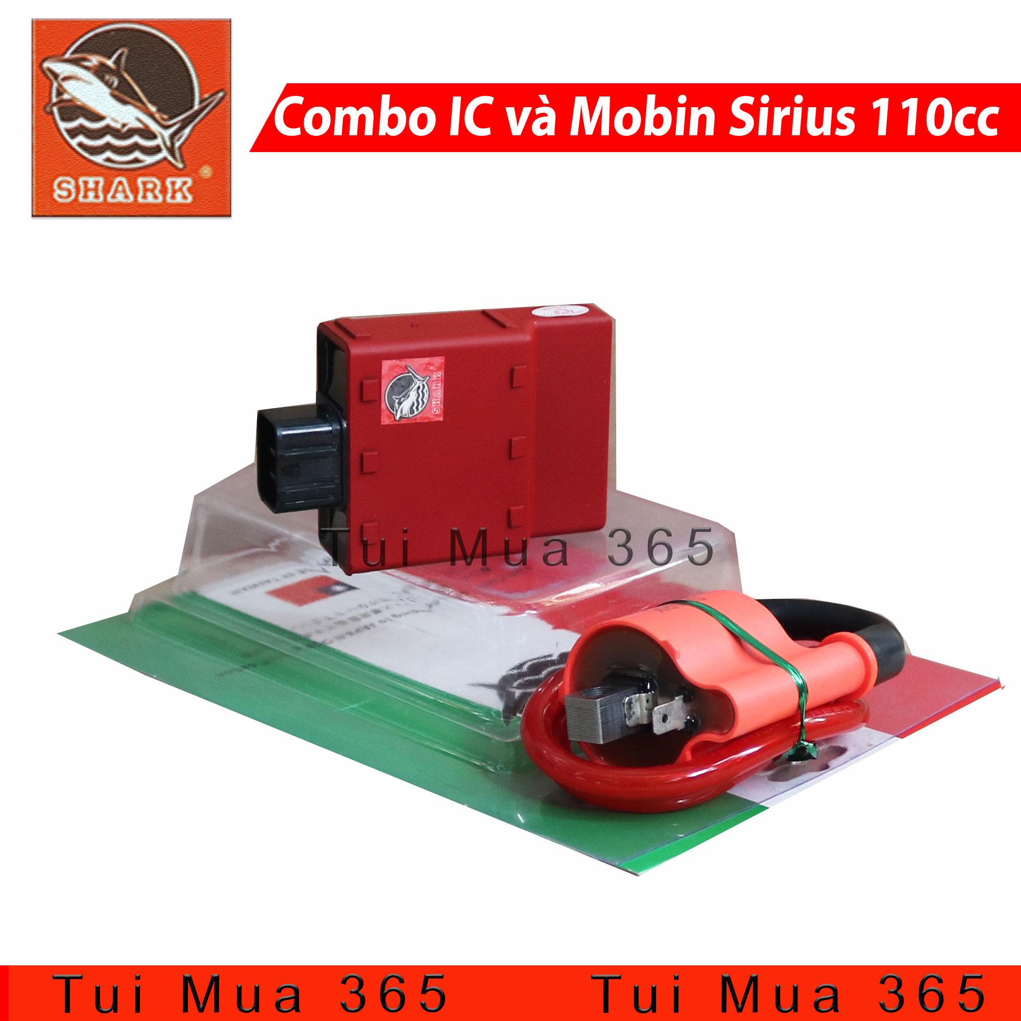 Combo IC Shark và Mobin Sườn độ Sirius 110cc Xăng Cơ Malaysia
