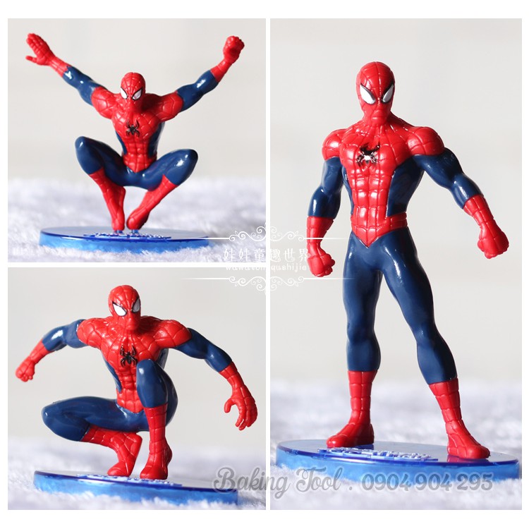 trang trí bánh người nhện spiderman