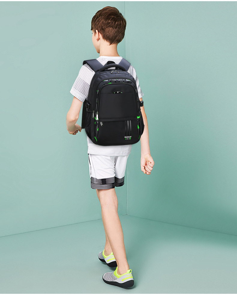 ELACCENT Classic elementary school bag for elementary school students, 3456 grade 3456 large-capacity school bag