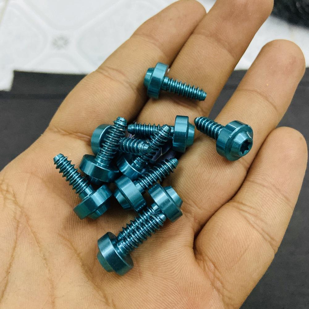 [SALE SỐC] COMBO 10 CON ỐC 5 LY XOẮN BẰNG NHÔM CAO CẤP GẮN DÀN ÁO YAMAHA, PÔ E, LỌC GIÓ (MÀU XANH LỤC BẢO)