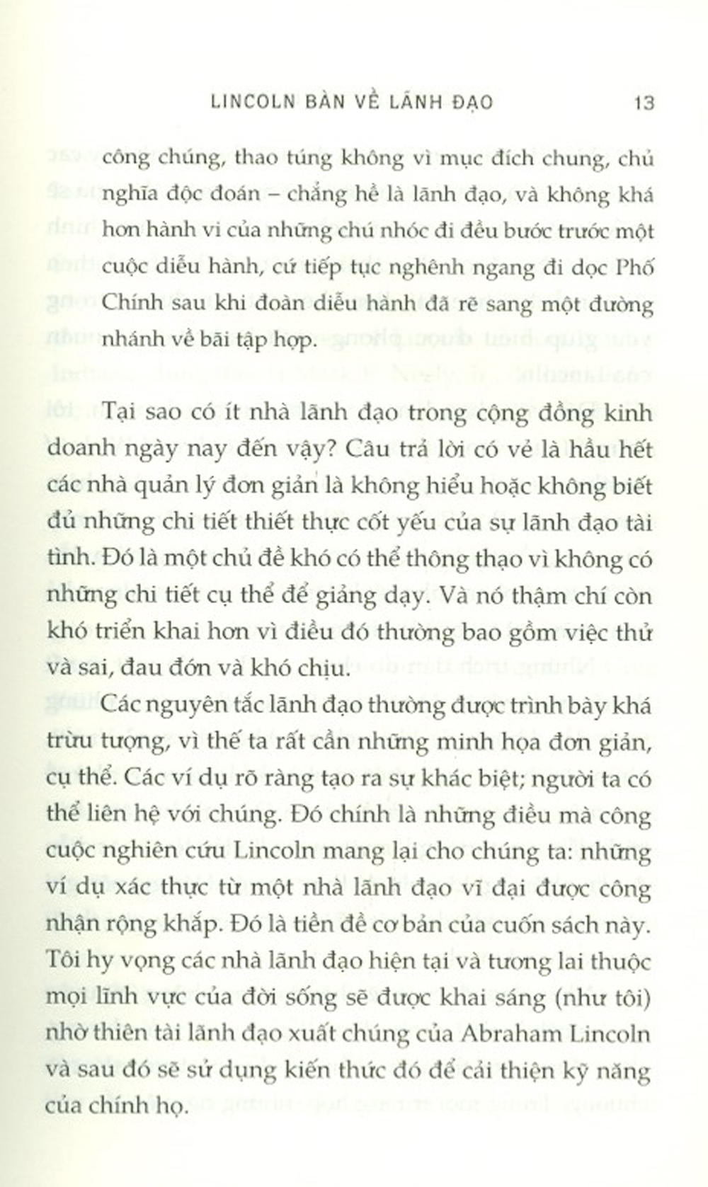 Lincoln Bàn Về Lãnh Đạo