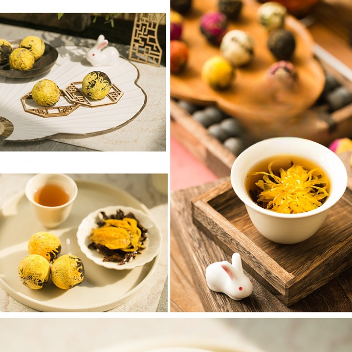 Trà Phổ Nhĩ Nở Hoa 1 Viên Tự Chọn