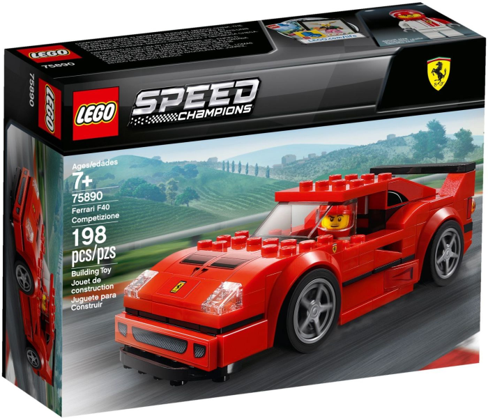 Lego Speed Champions 75890 - Ferrari F40 Competizione - Bộ xếp hình Lego Xe đua Ferrari F40