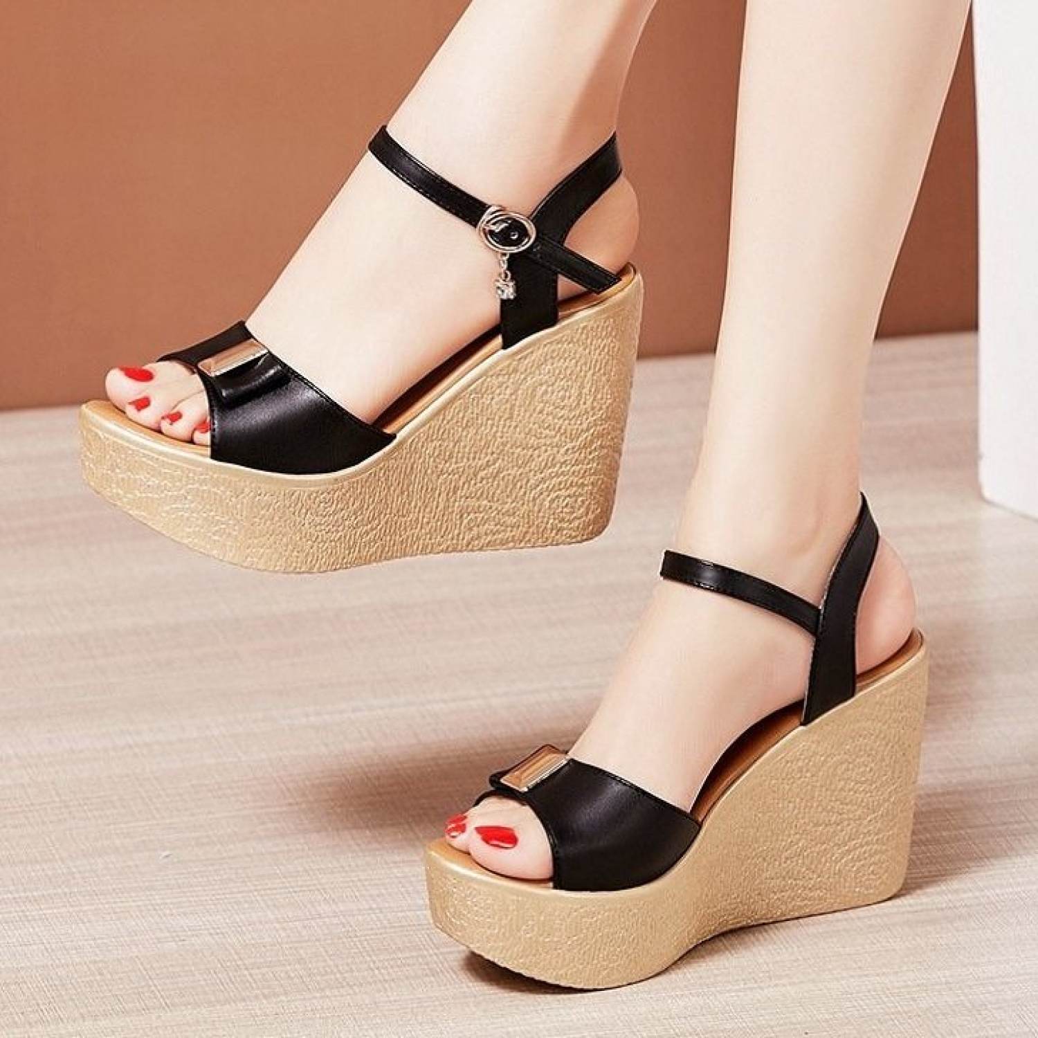 sandal xuồng quai nơ 10p