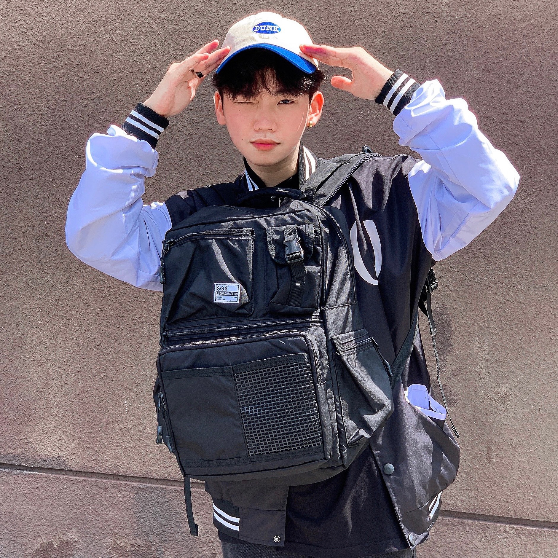 Balo Dynamic SAIGON SWAGGER Backpack Nhiều Ngăn,Phối Lưới Đen,Đa Năng