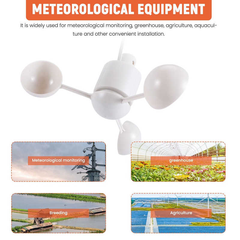 WH-SP-WS01 Anemometer Wind Speed Measuring Instrument Wind Speed Sensor Meteorological Instrument for Misol Anemometer