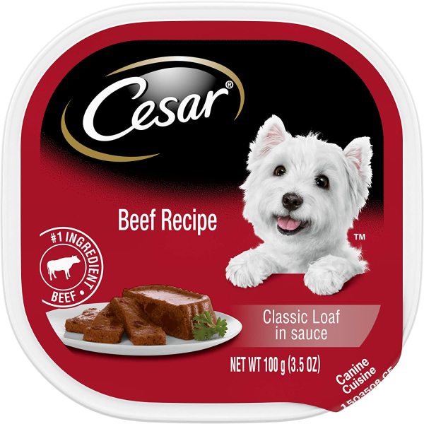 [USA] CESAR Wet Dog Food - Pate Dành Cho Chó - Beef Recipe [Loaf] 100gr