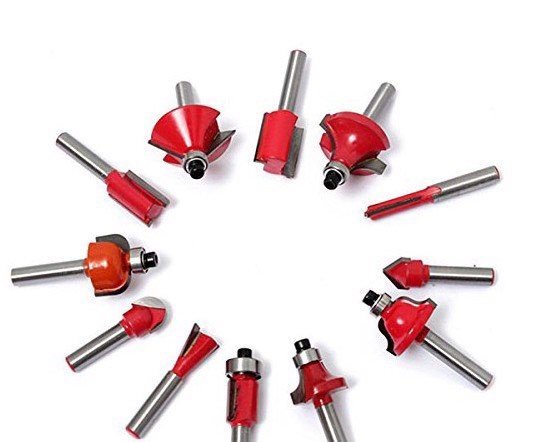Bộ Mũi Phay 12 Món Cốt 6.35Mm