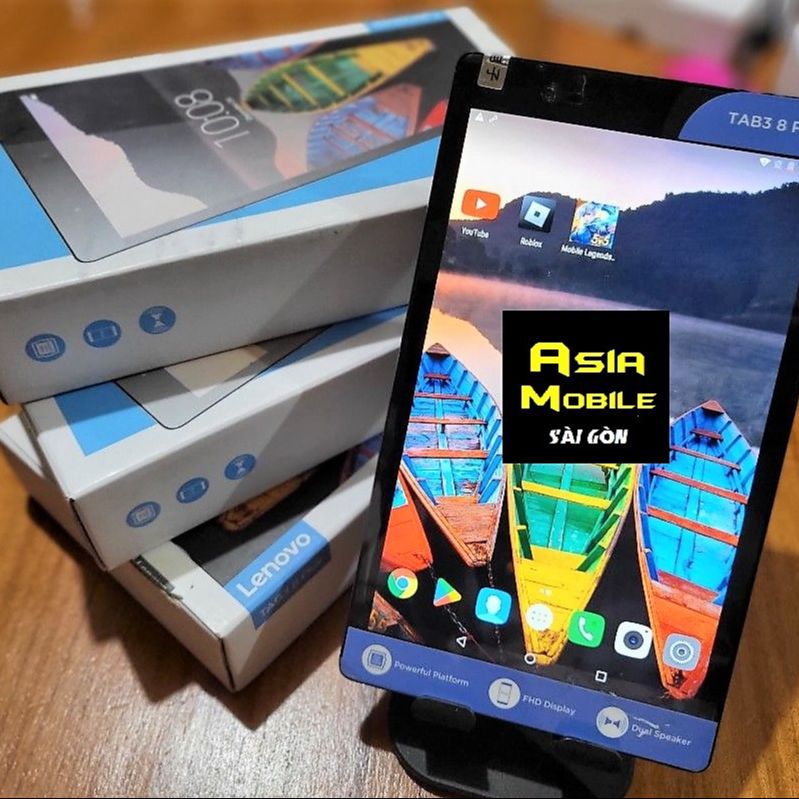 Máy Tính Bảng Lenovo Tab 3 8 Plus 8703N/X Full Box - Tặng Ốp Lưng (Chip 625 - Chơi Tốt Các Loại Games)