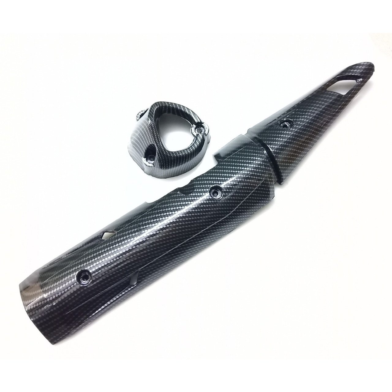 Bộ ốp pô lớn cacbon cho Exciter 150( giá 2 món).