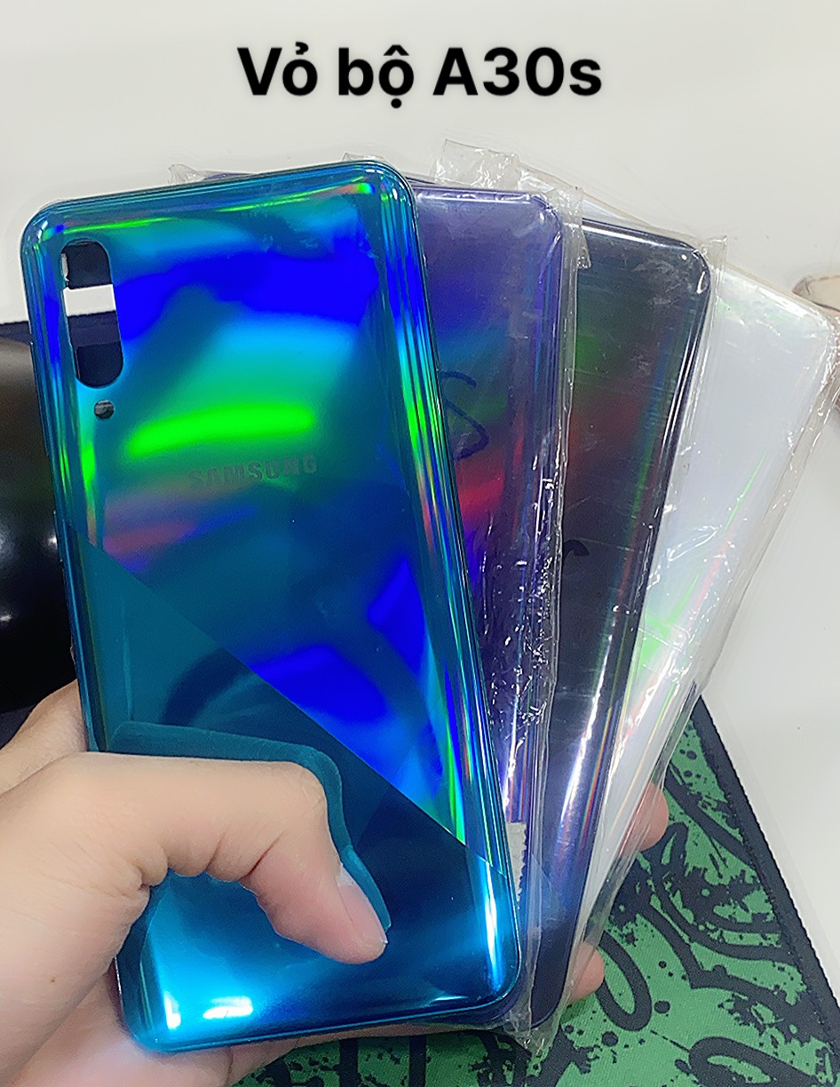 Bộ vỏ + sườn Samsung A30s zin hãng